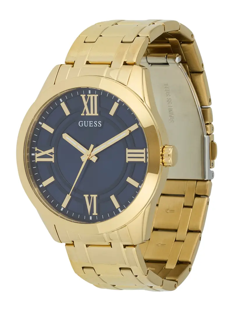 GUESS Orologio analogico 'ELLIOT'  blu / oro