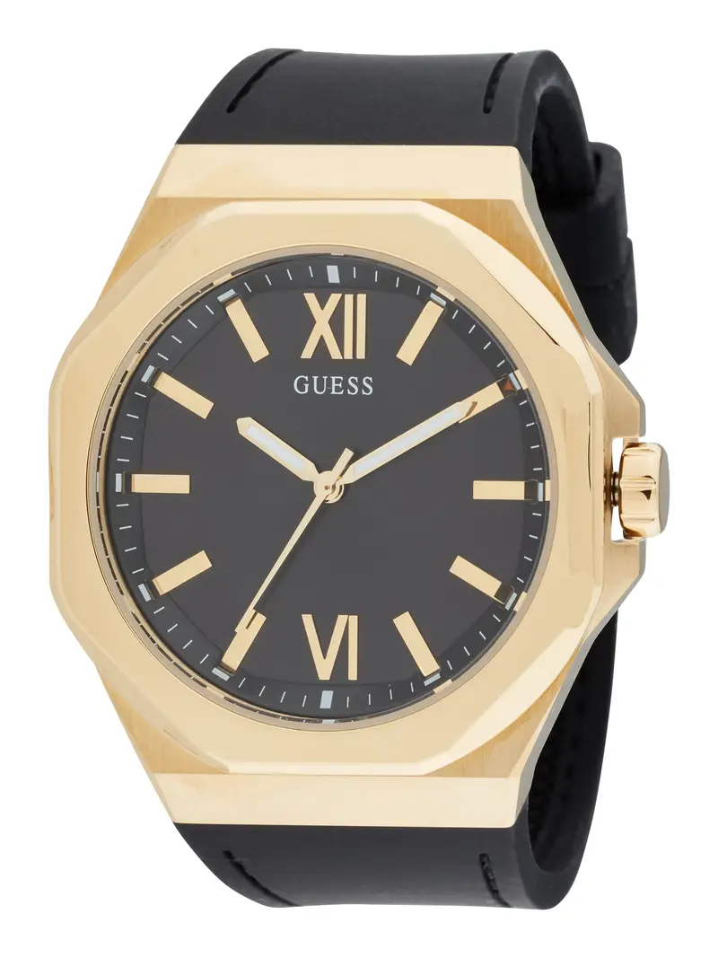 GUESS Orologio analogico 'Emperor' oro / nero