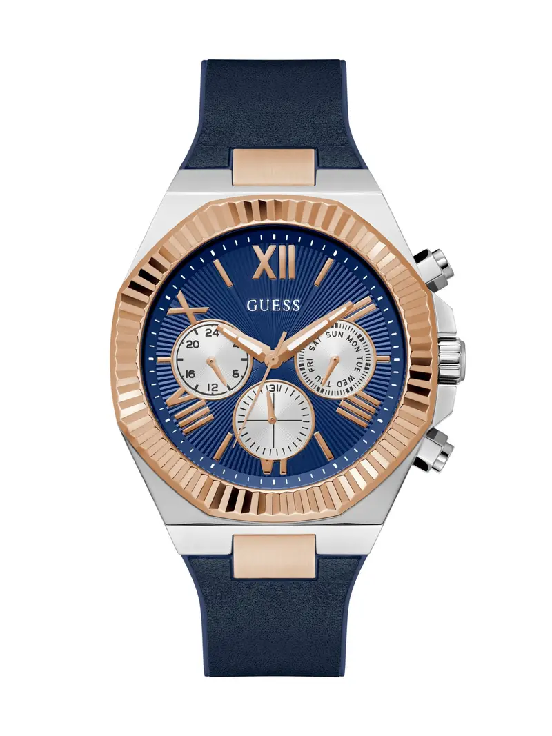 GUESS Orologio analogico 'EQUITY'  navy / oro