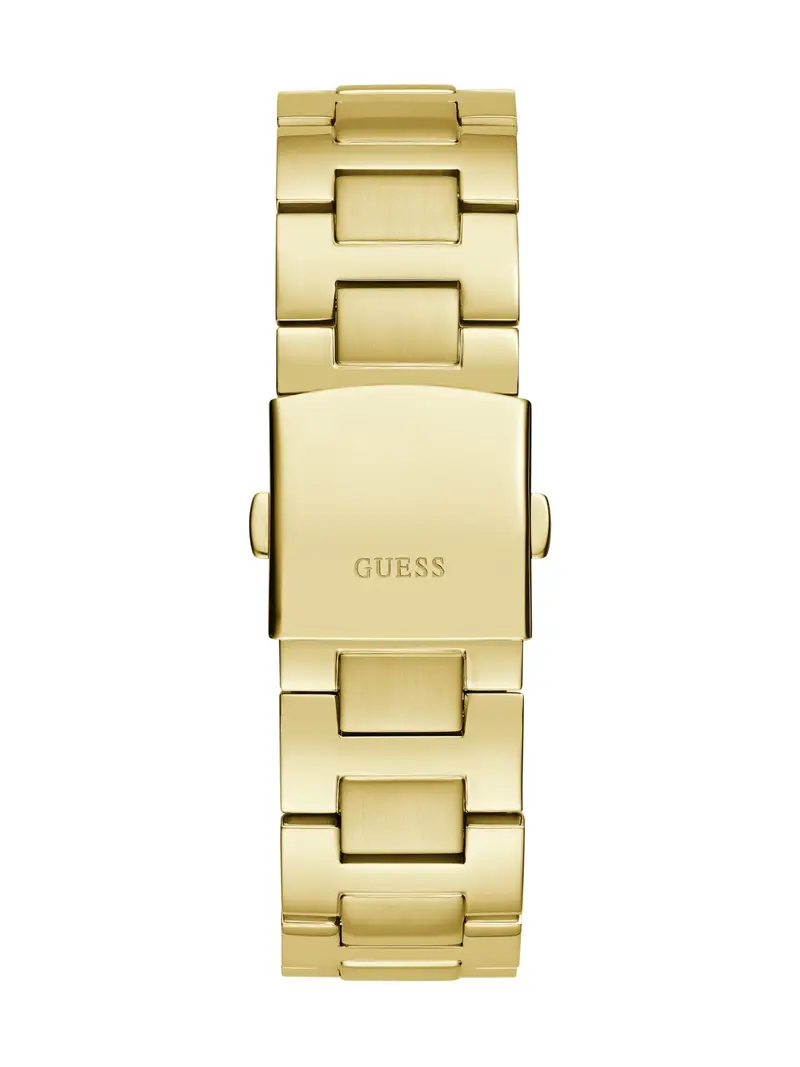 GUESS Orologio analogico 'Equity' oro / petrolio miniatura 2