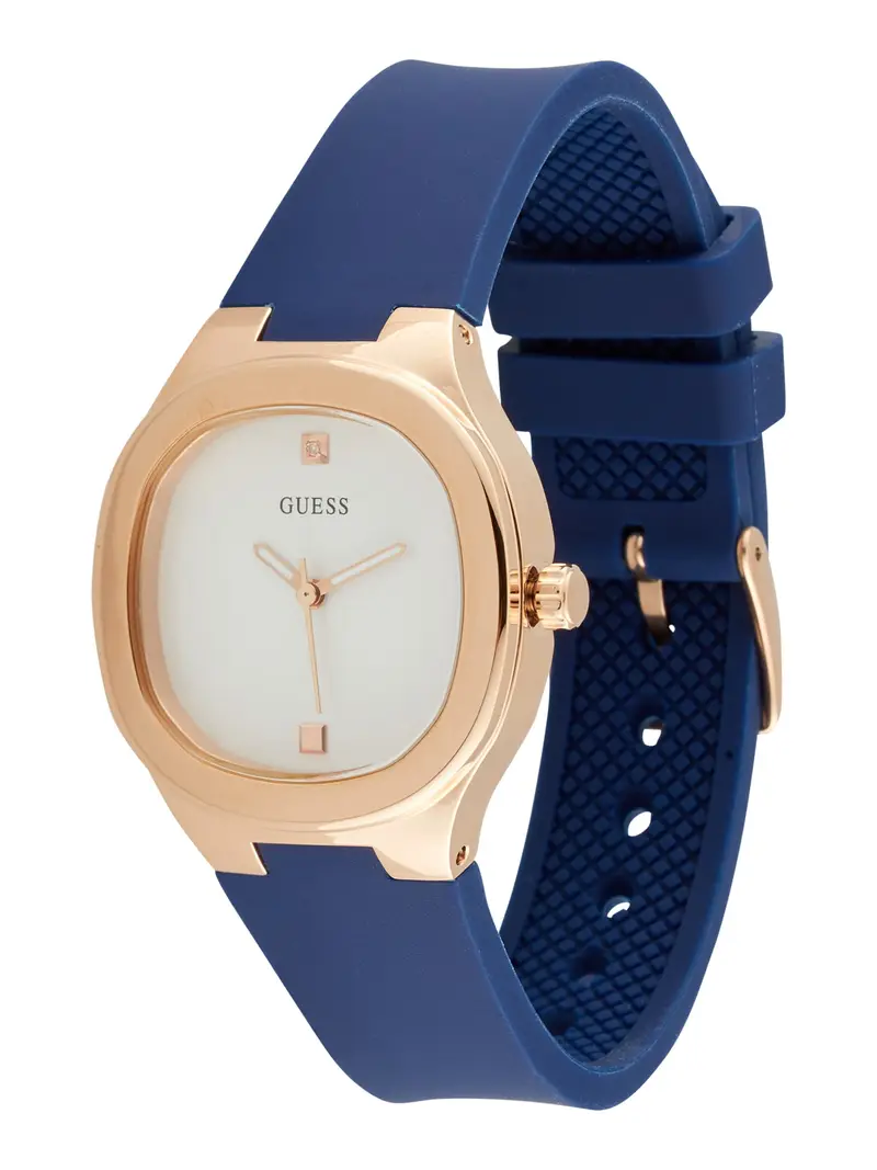 GUESS Orologio analogico 'Eve' blu cobalto / oro / bianco