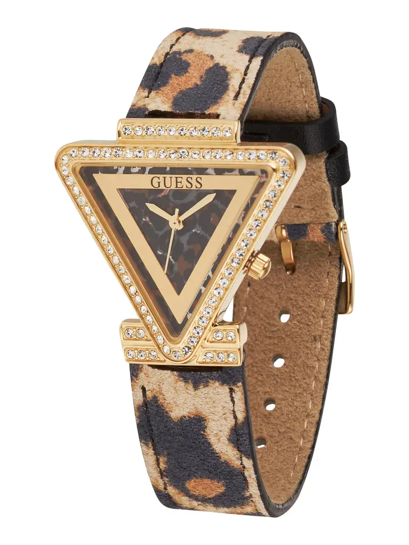 Orologio analogico 'Fame' beige / marrone / oro / nero