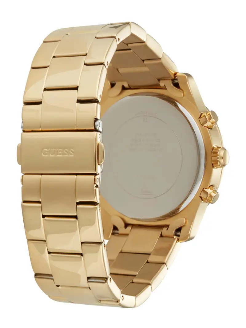 GUESS Orologio analogico 'Fantasia'  oro / bianco