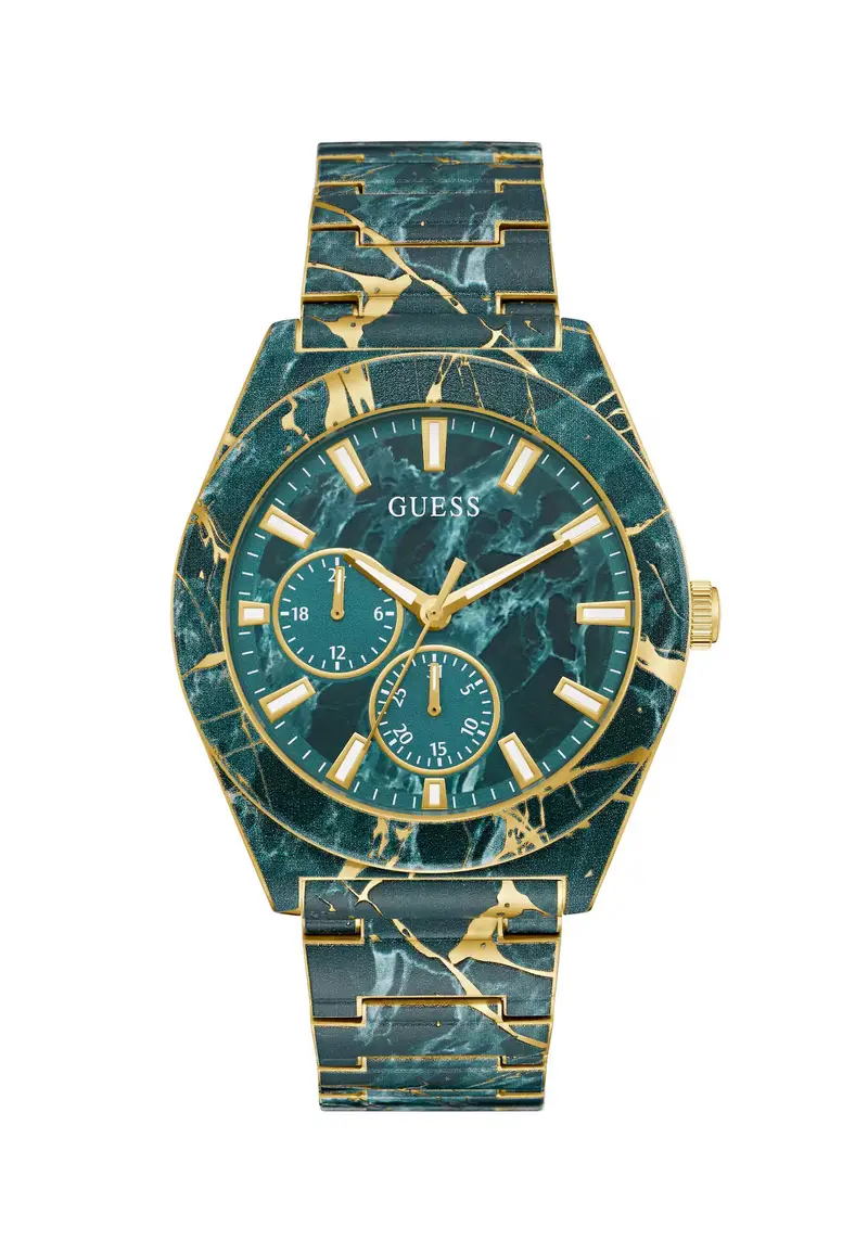 Orologio analogico 'FLASH' oro / giada / abete miniatura 2