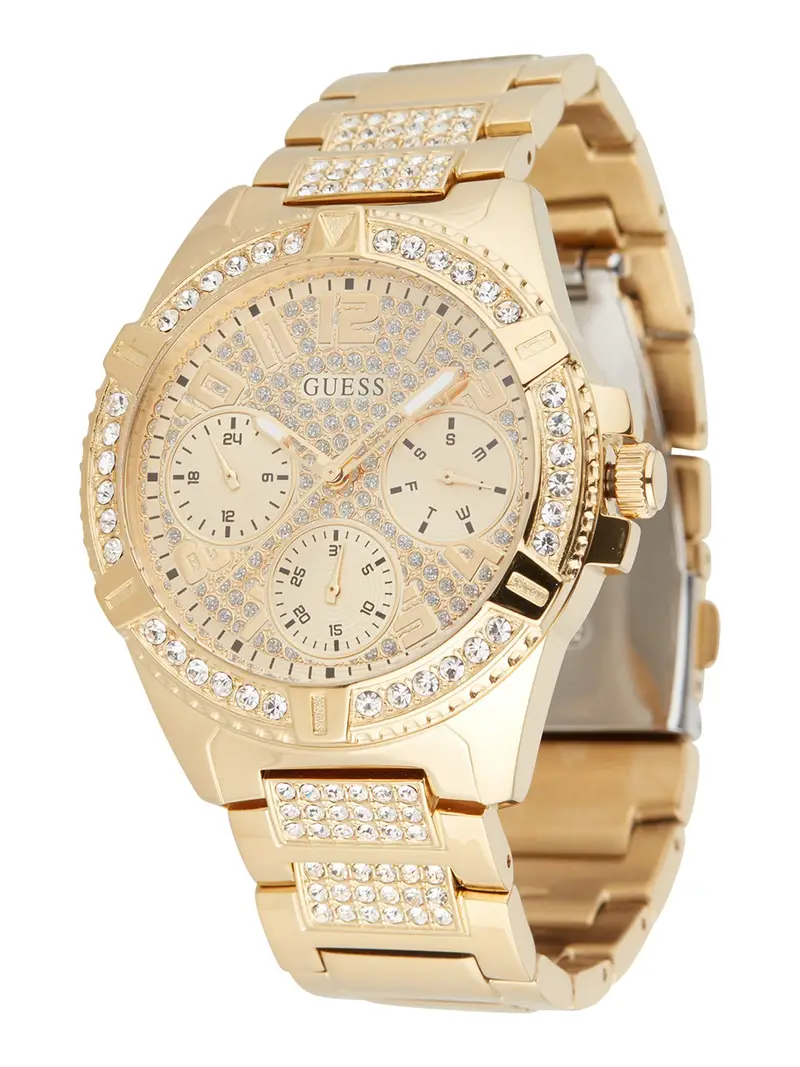 GUESS Orologio analogico 'Frontier' oro / bianco