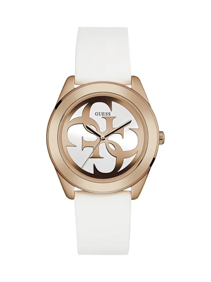 GUESS Orologio analogico 'G Twist' oro rosé / bianco