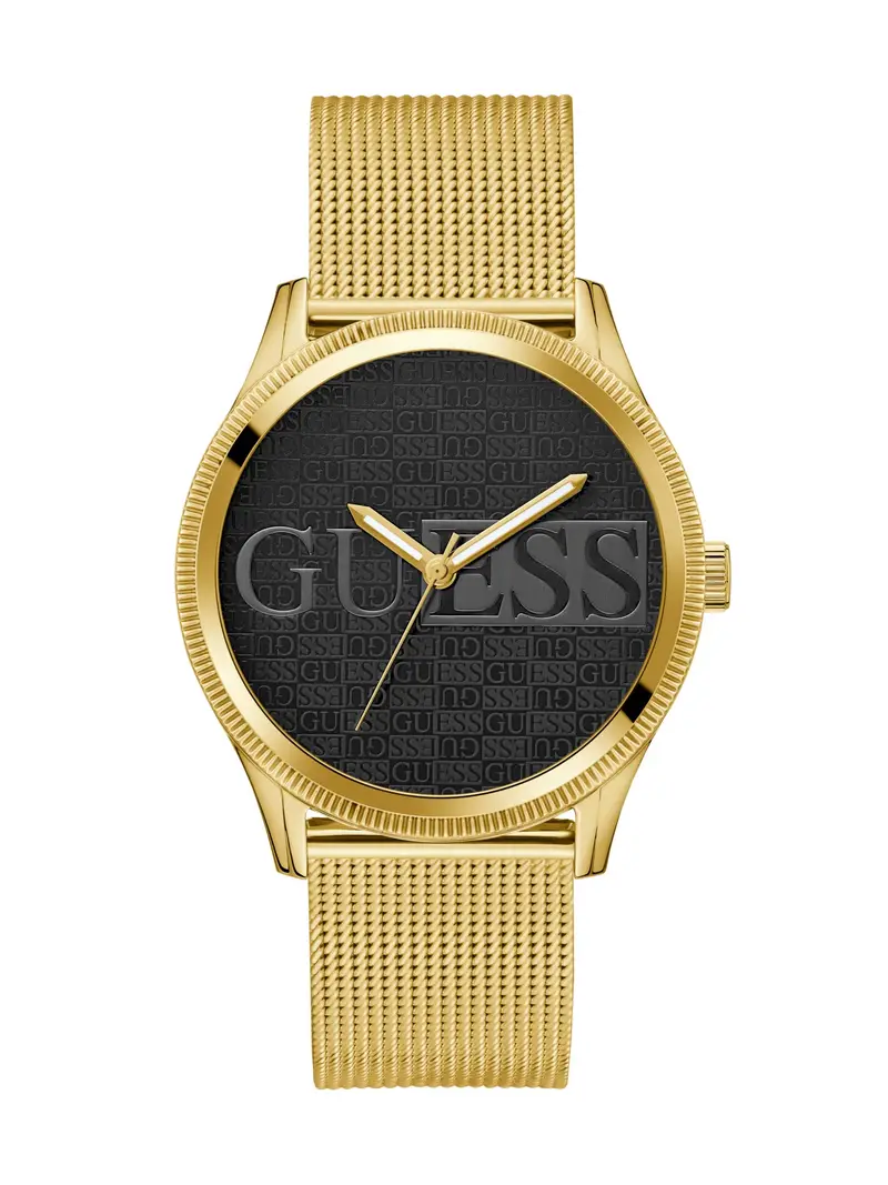 GUESS Orologio analogico 'GD REPUTATION'  oro / nero