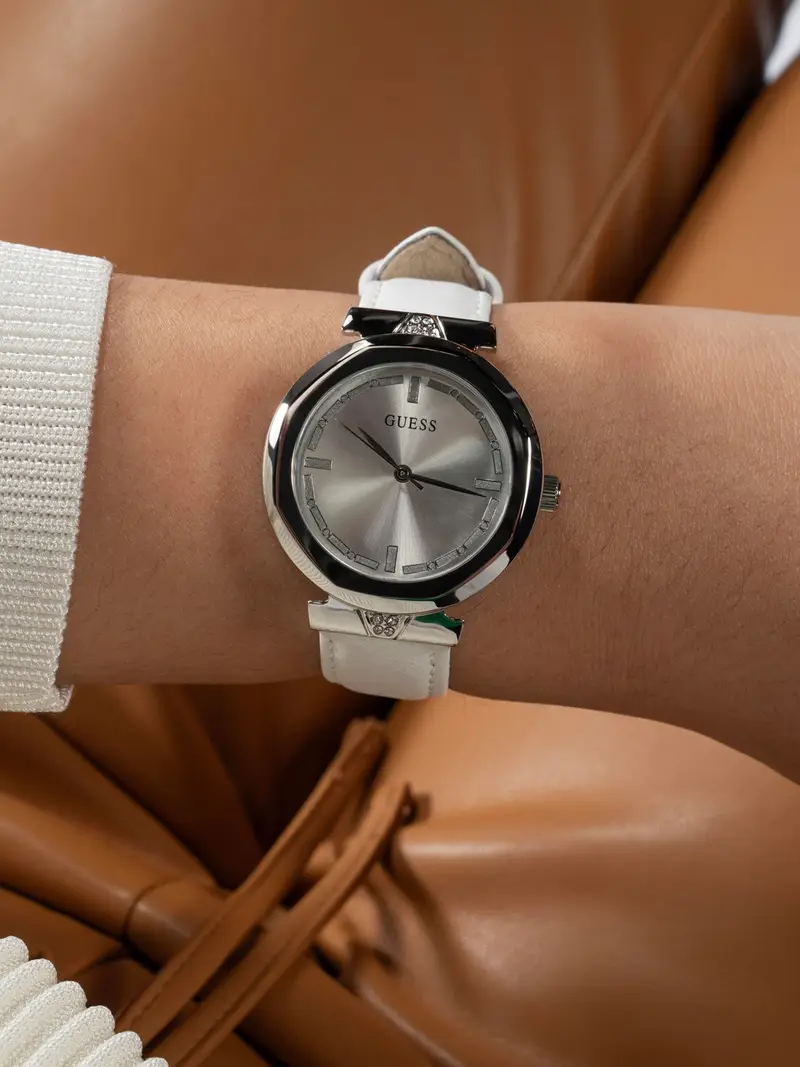 GUESS Orologio analogico 'GD RUMUR' argento / bianco miniatura 2