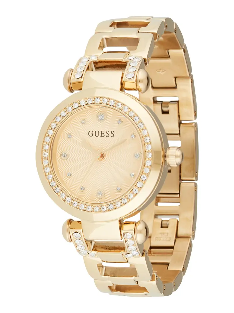 GUESS Orologio analogico 'Ginger' oro / trasparente