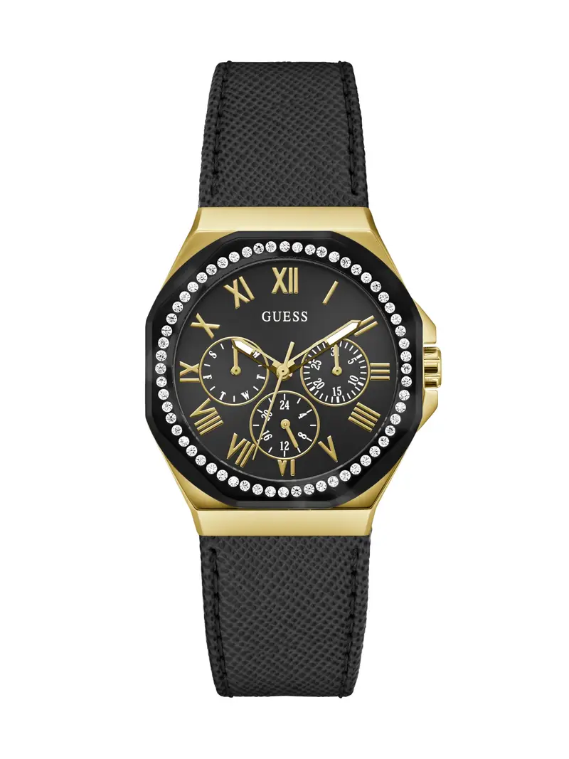 GUESS Orologio analogico ' GLAZE '  oro / nero