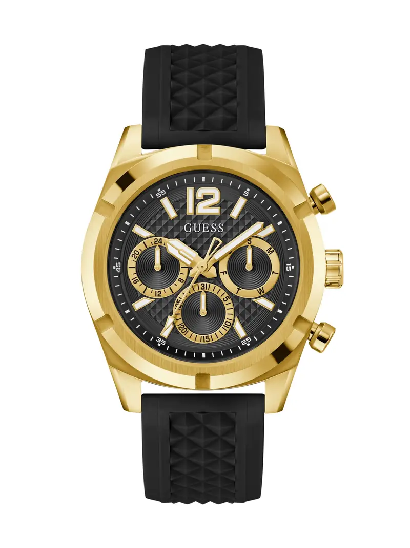 GUESS Orologio analogico 'GS Resistance'  oro / nero