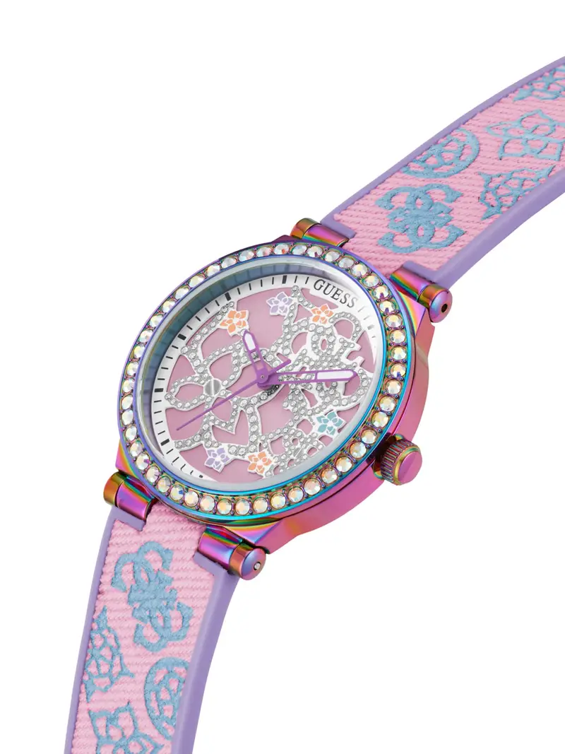 GUESS Orologio analogico 'GT LOTUS' blu sfumato / rosa miniatura 3