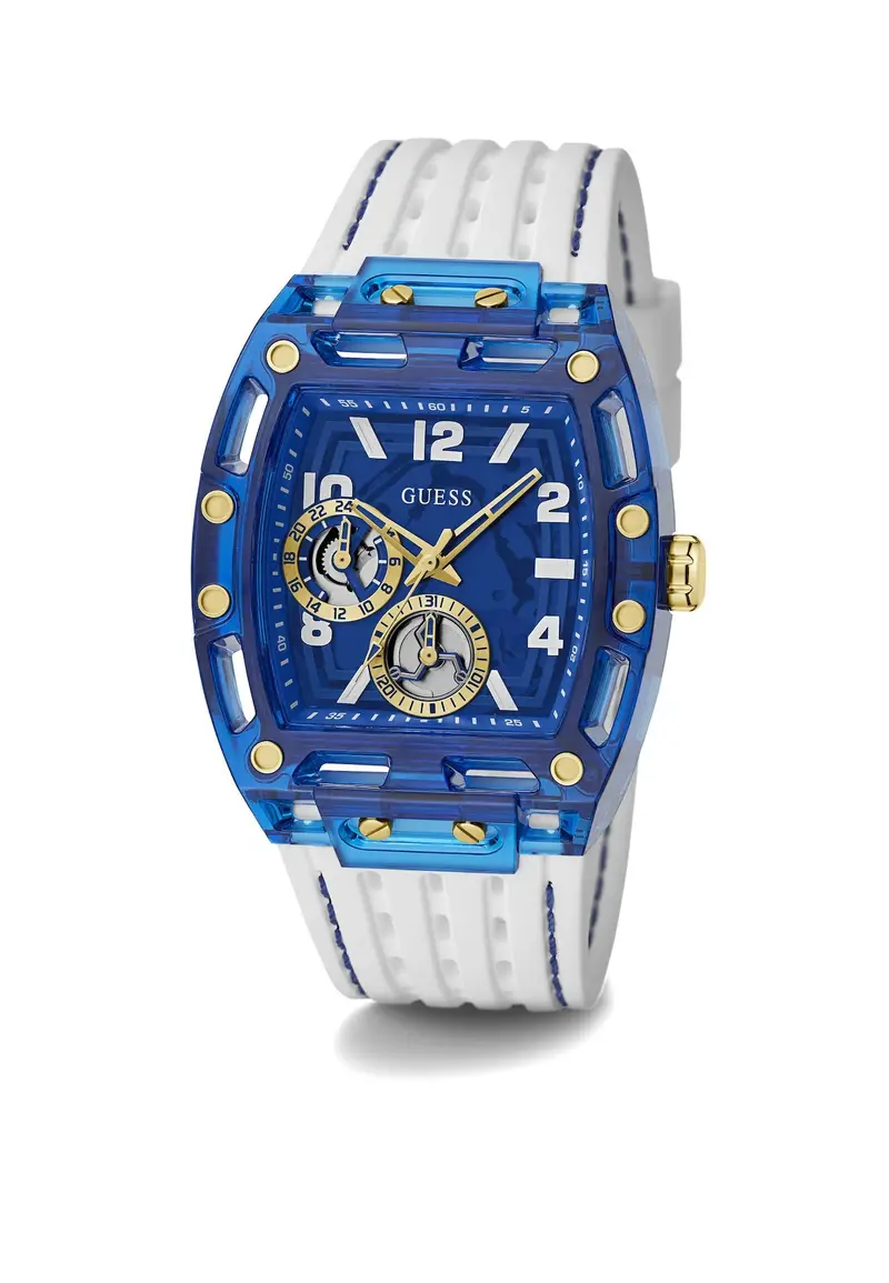 GUESS Orologio analogico 'GT PHOENIX' blu / oro / bianco