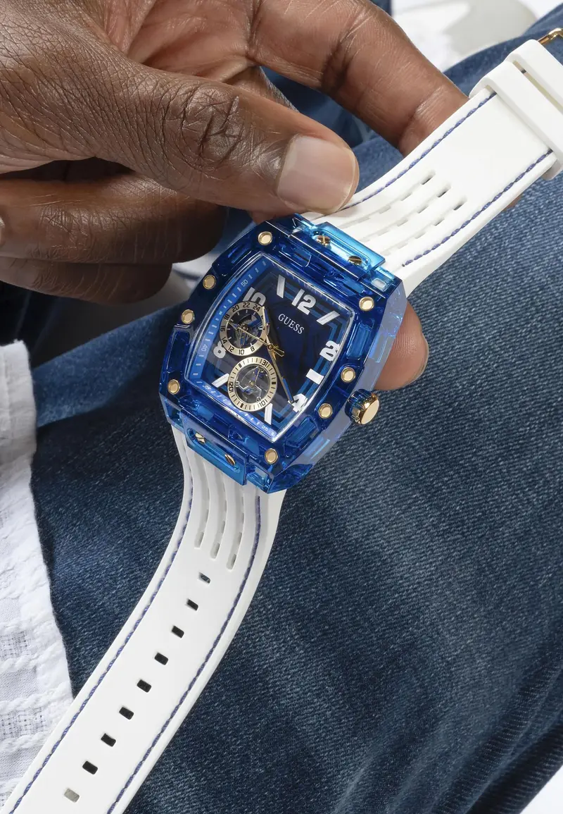 GUESS Orologio analogico 'GT PHOENIX' blu / oro / bianco miniatura 3