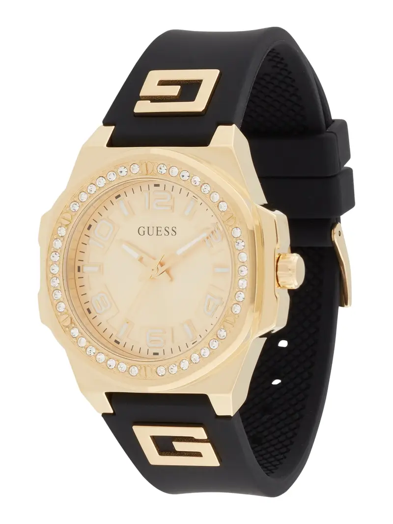 GUESS Orologio analogico 'Hype' oro / nero