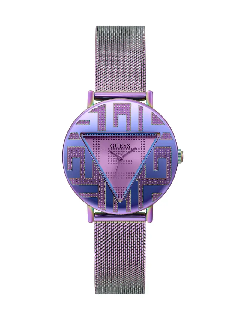 GUESS Orologio analogico 'Iconic'  blu / lilla / eosina