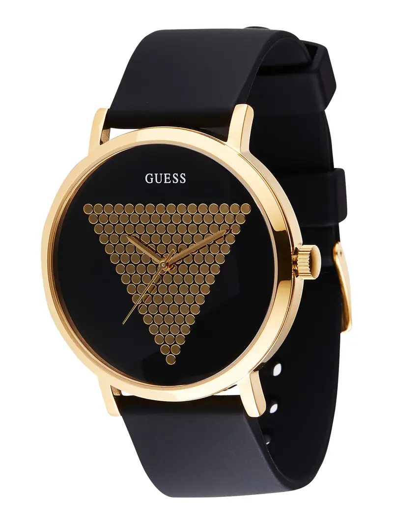 GUESS Orologio analogico 'Imprint'  oro / nero