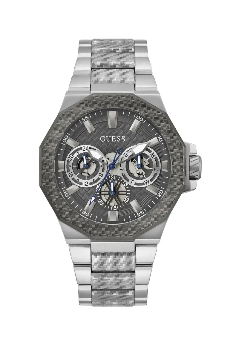 GUESS Orologio analogico ' INDY '  grigio / argento