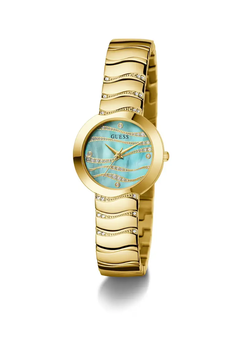 Orologio analogico 'LAGUNA' blu chiaro / oro