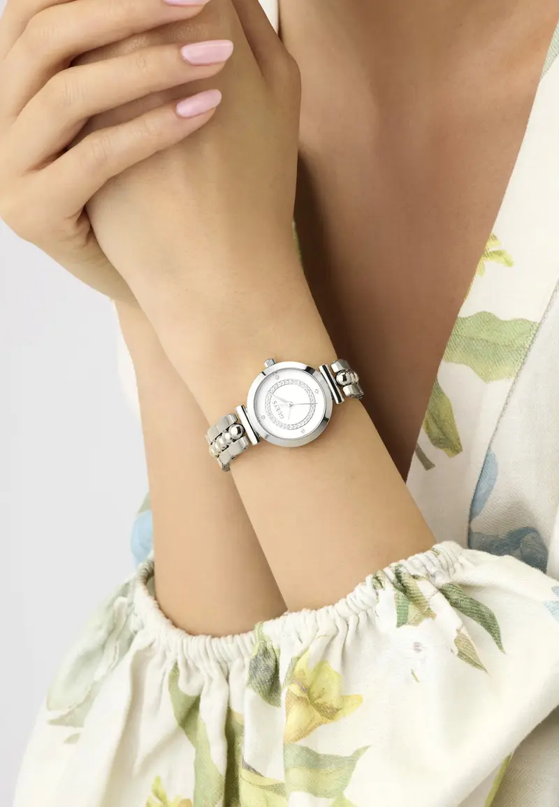 Orologio analogico LEENA argento miniatura 3