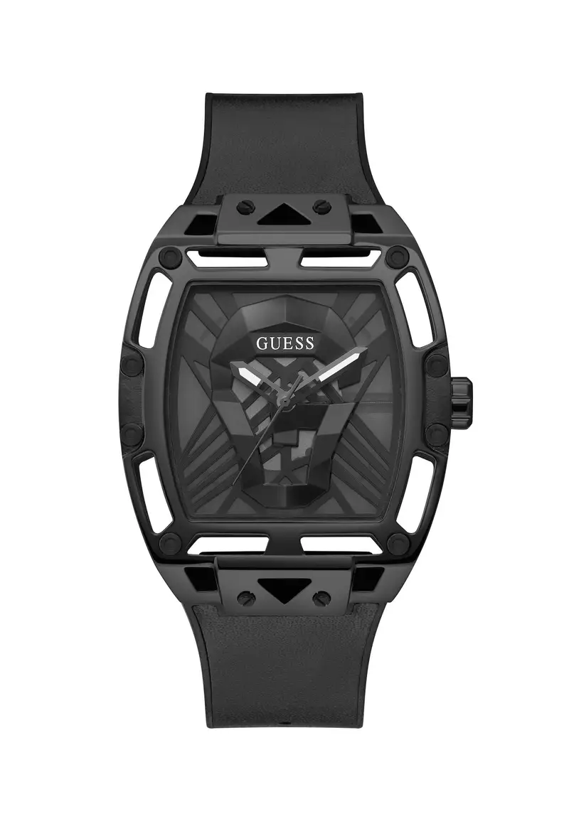 GUESS Orologio analogico 'LEGEND'  nero / argento