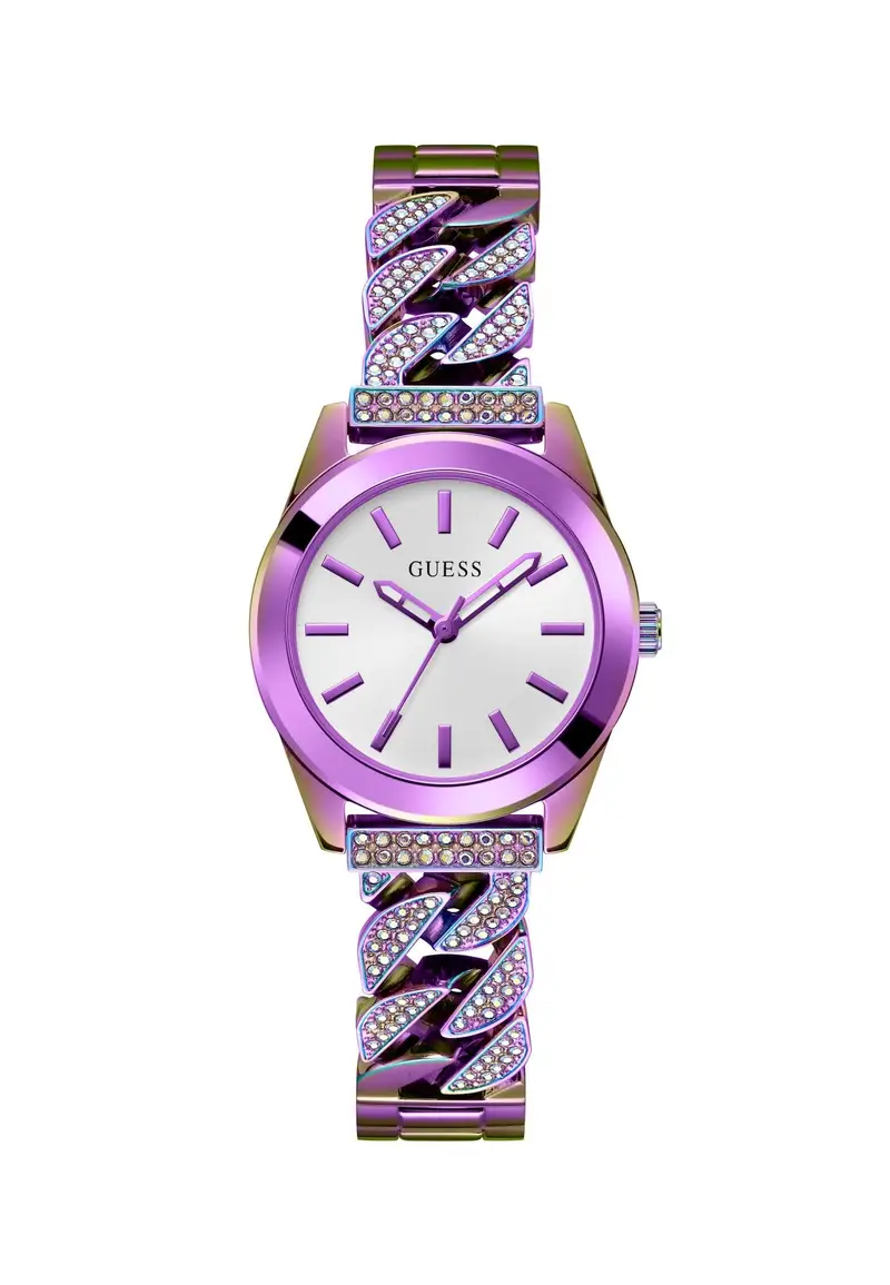 GUESS Orologio analogico lilla