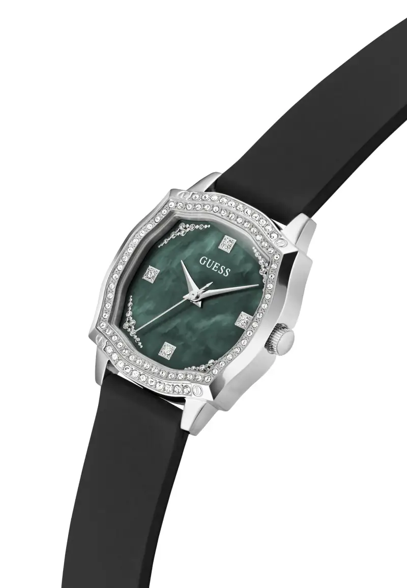 Orologio analogico 'Liv' verde / nero / argento miniatura 3