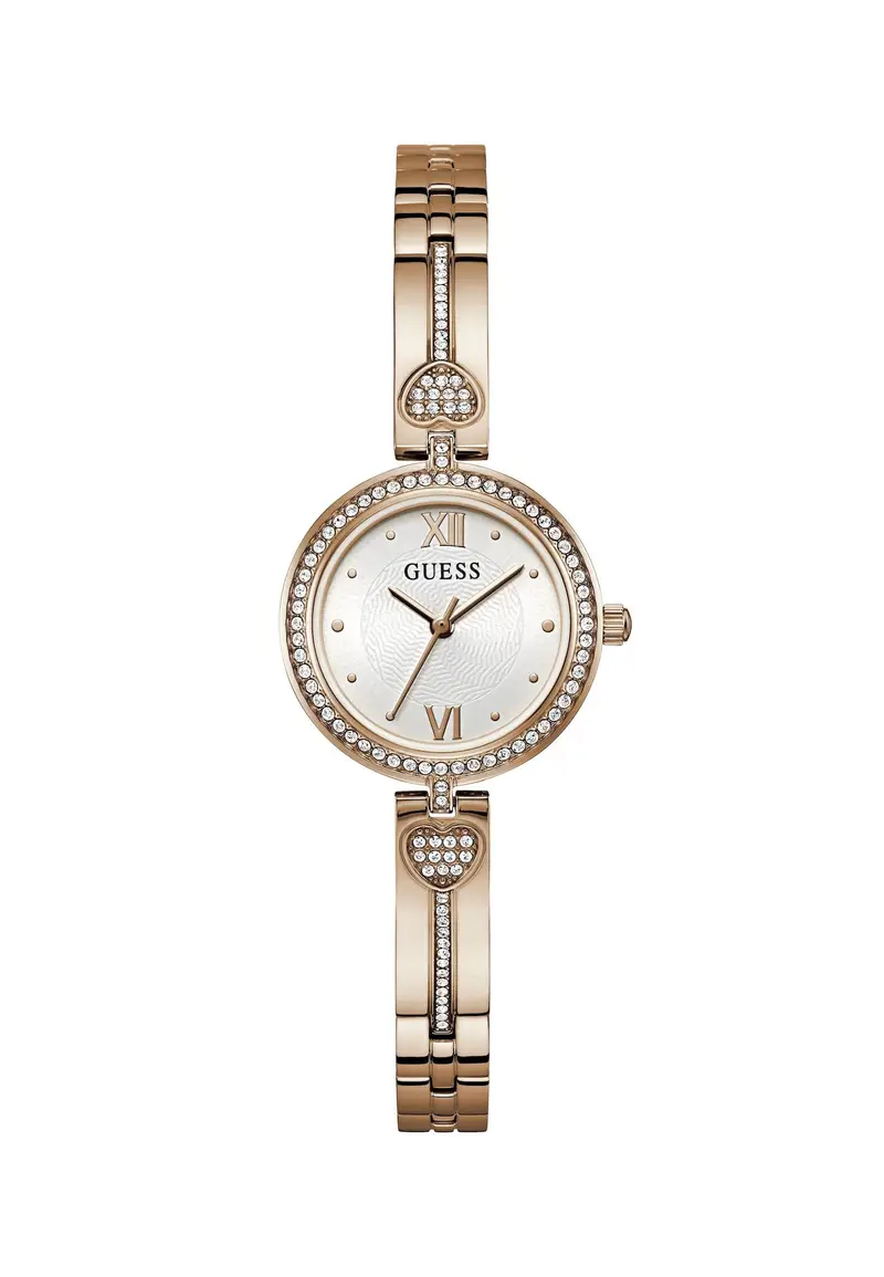 GUESS Orologio analogico 'LOVEY' oro rosé