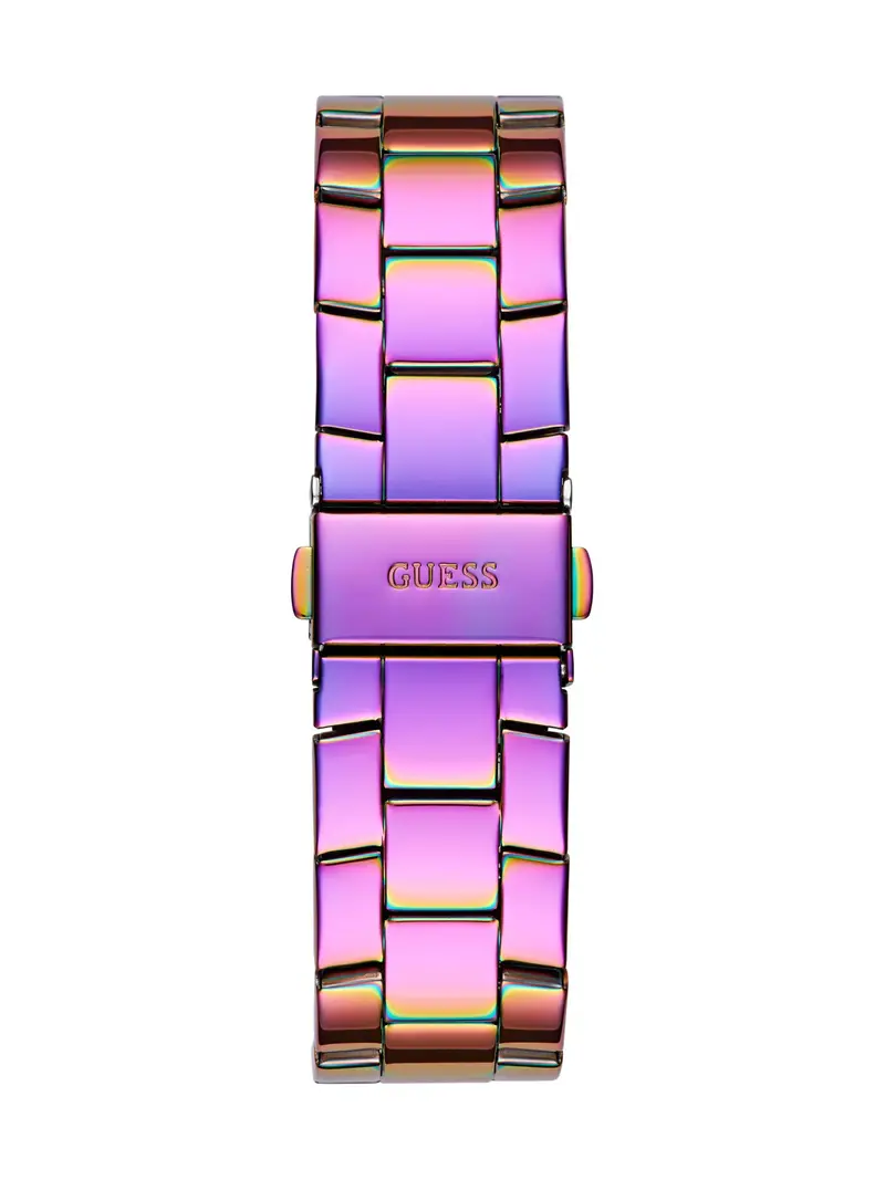 GUESS Orologio analogico 'Majesty' oro / verde / lilla chiaro miniatura 2