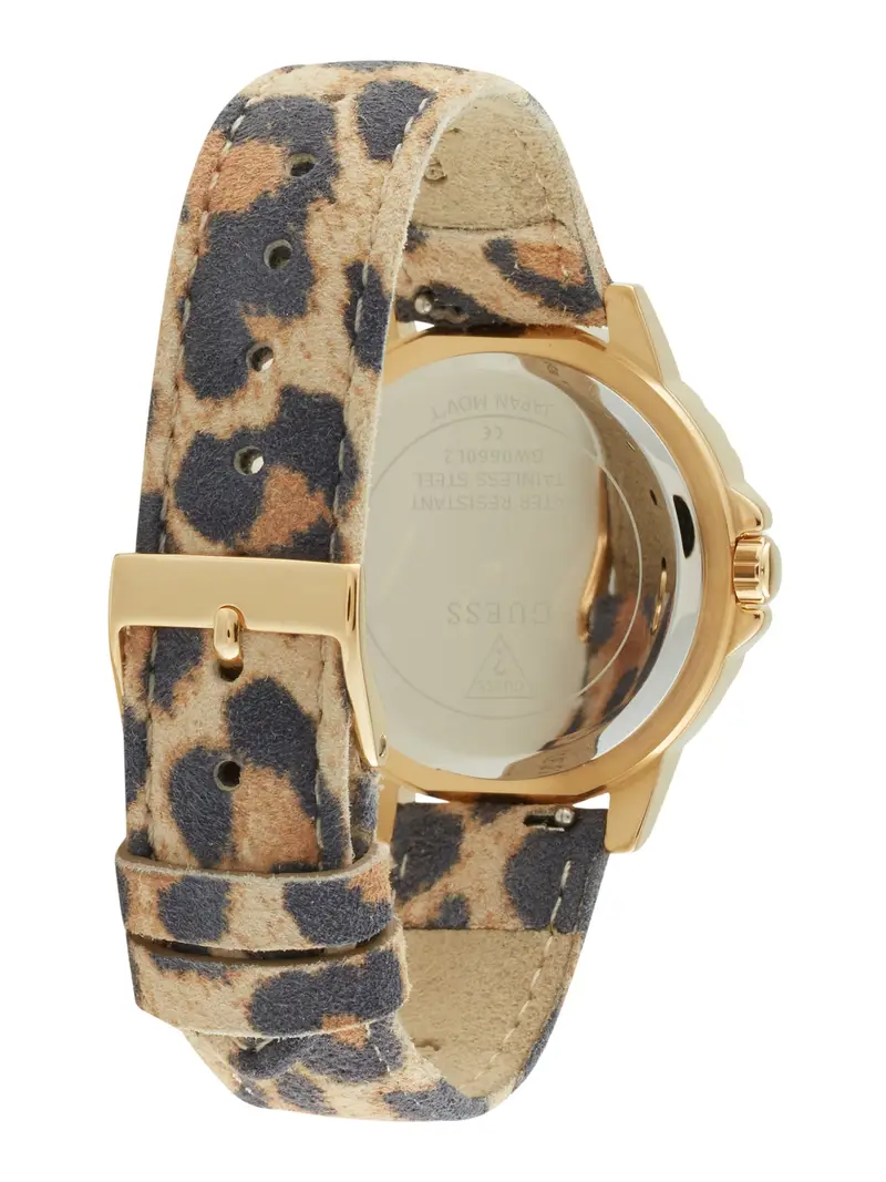 GUESS Orologio analogico marrone / marrone chiaro / oro miniatura 2