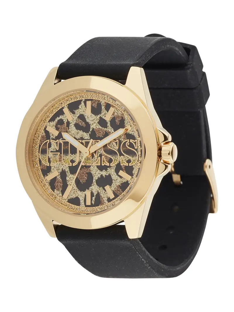 GUESS Orologio analogico  marrone / oro / nero