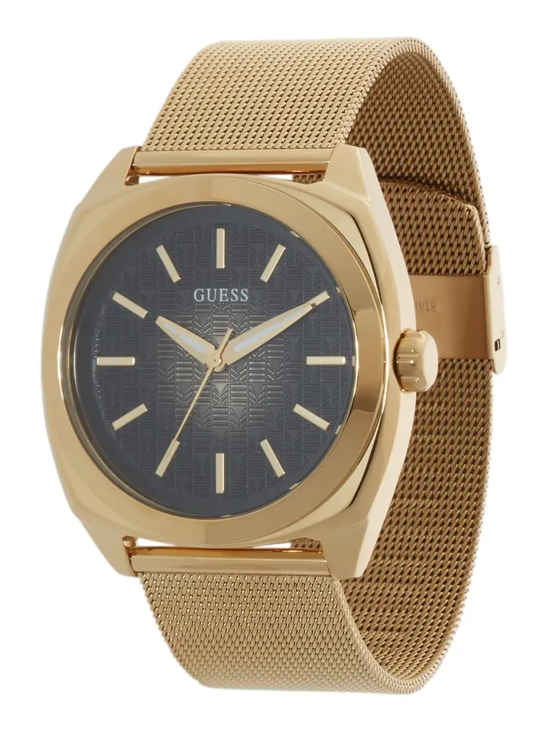 GUESS Orologio analogico 'MARSHALL' oro / nero / argento