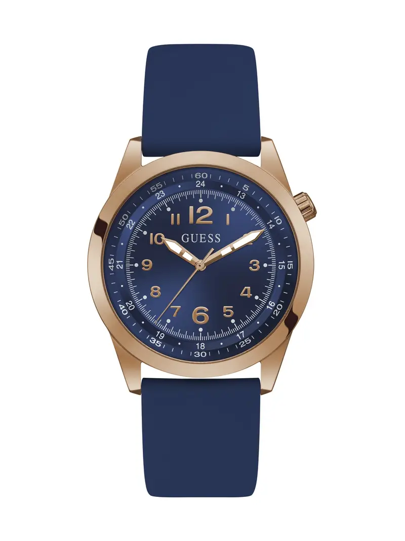 GUESS Orologio analogico 'MAX '  blu / oro