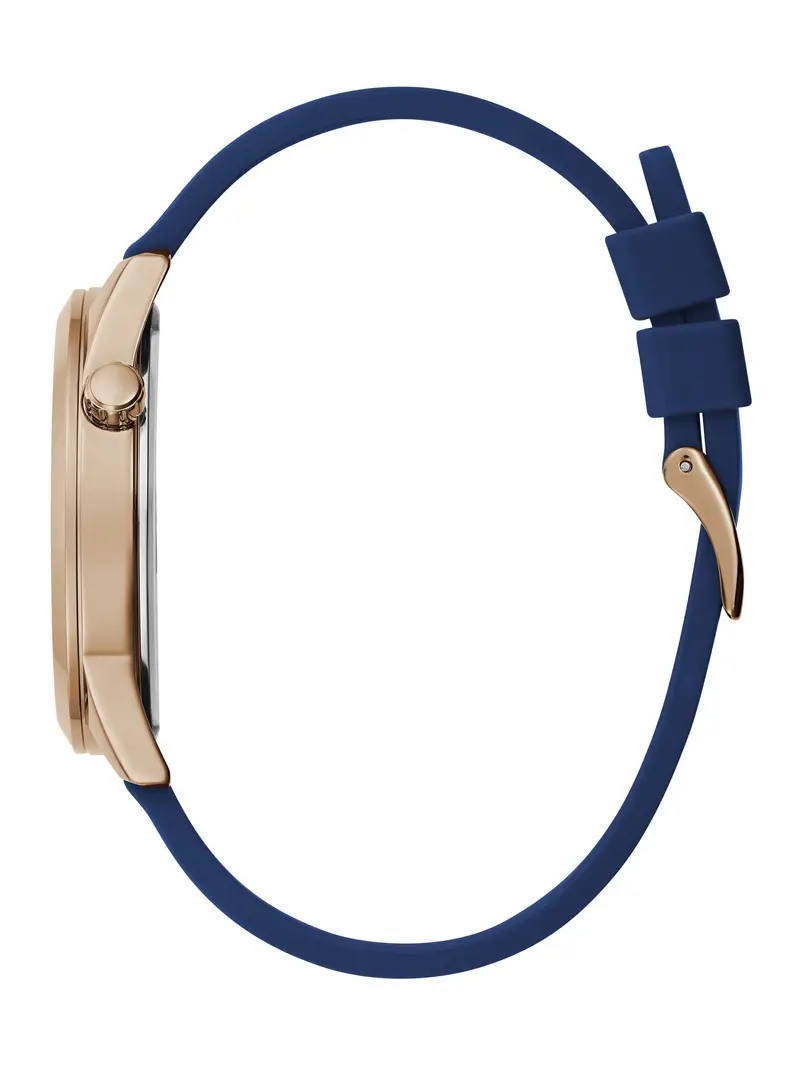 GUESS Orologio analogico 'MAX ' blu / oro miniatura 3