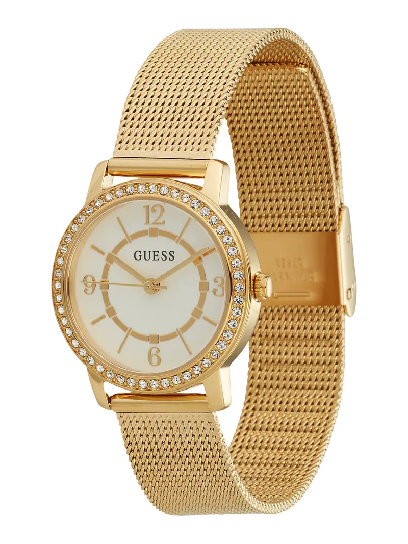 GUESS Orologio analogico 'Melody'  oro / bianco