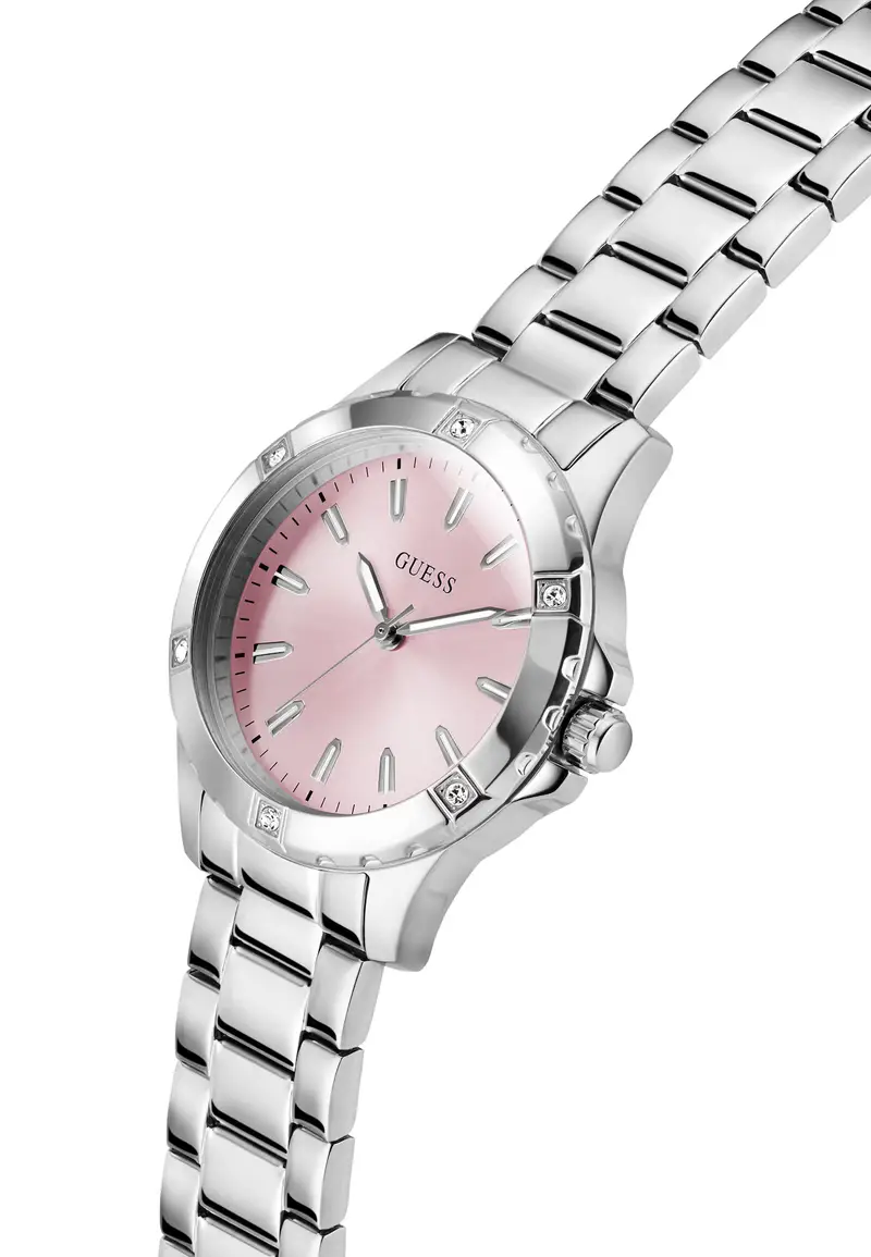 Orologio analogico MIST rosa / argento miniatura 3
