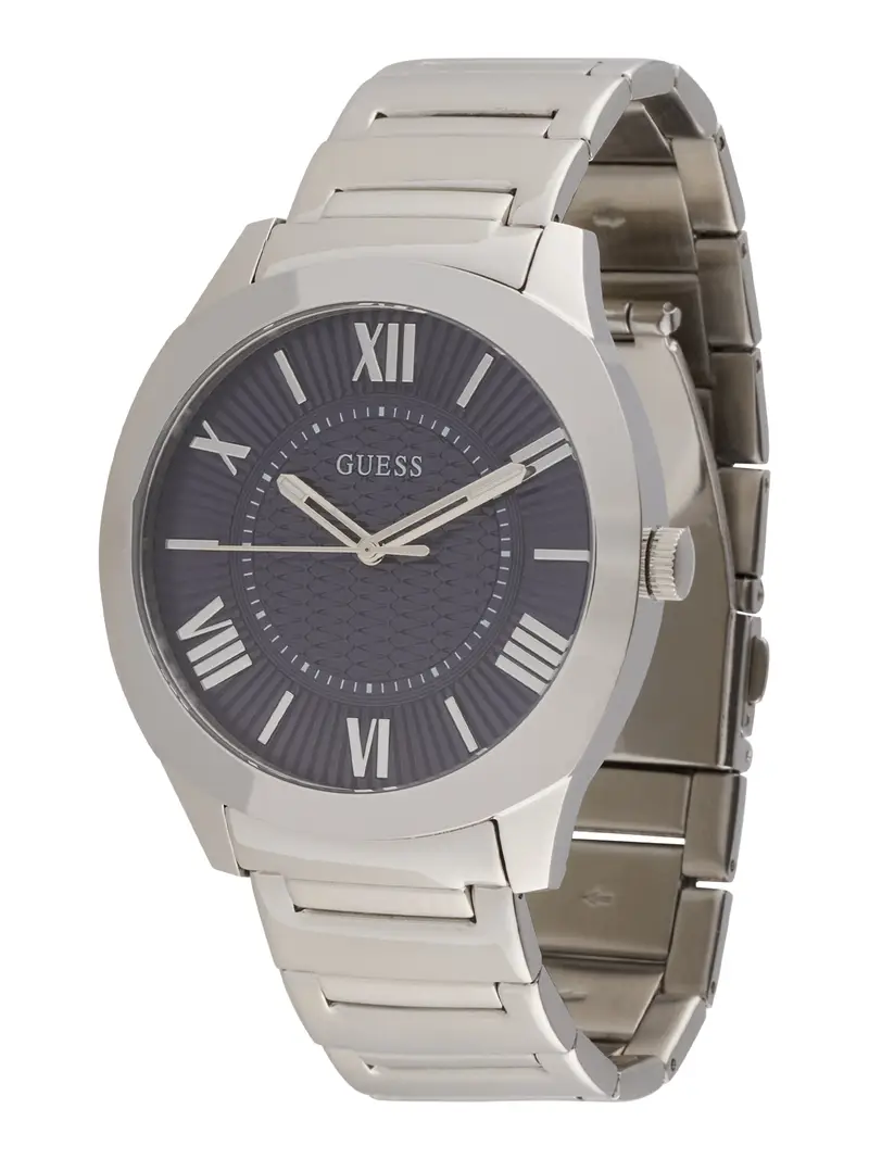 GUESS Orologio analogico  navy / argento