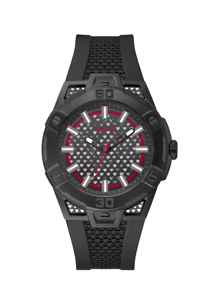 Orologio analogico 'NETWORK' rosso / nero / bianco miniatura 2