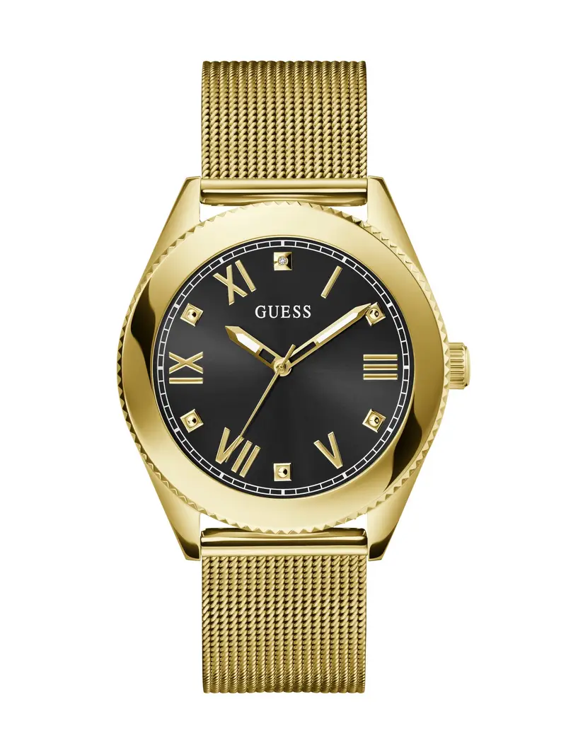 GUESS Orologio analogico ' NOBLE ' oro / nero