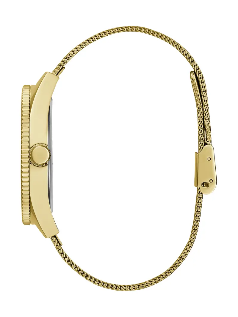 GUESS Orologio analogico ' NOBLE ' oro / nero miniatura 3