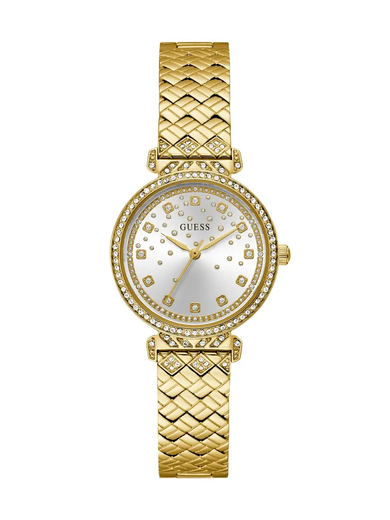 GUESS Orologio analogico  oro / argento