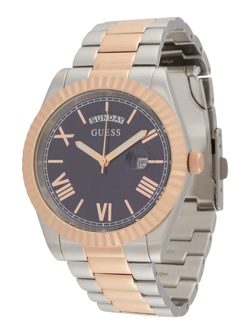 GUESS Orologio analogico  oro / argento