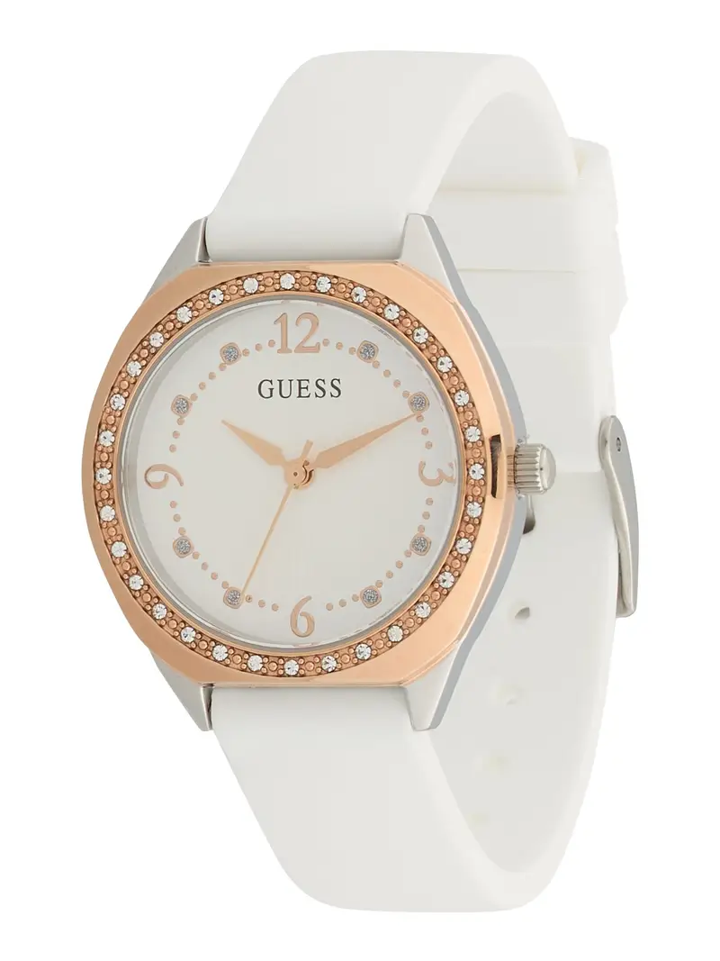 GUESS Orologio analogico  oro / bianco