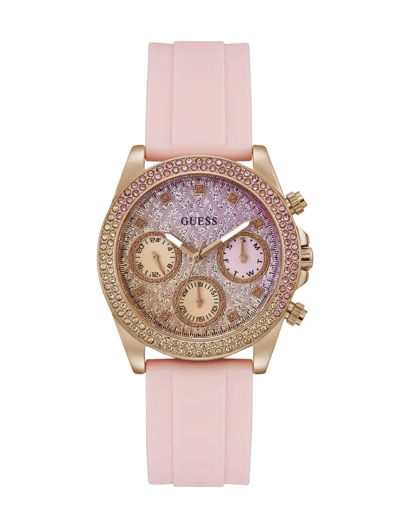 GUESS Orologio analogico  oro / lilla / rosa
