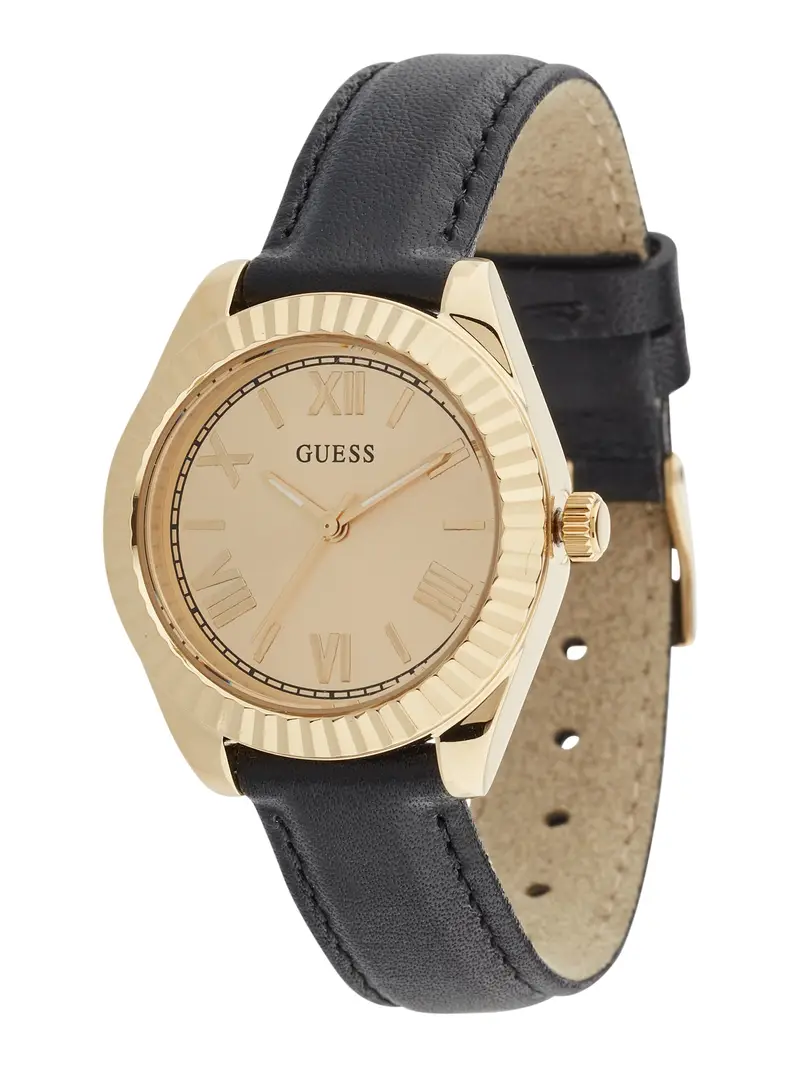 GUESS Orologio analogico  oro / nero