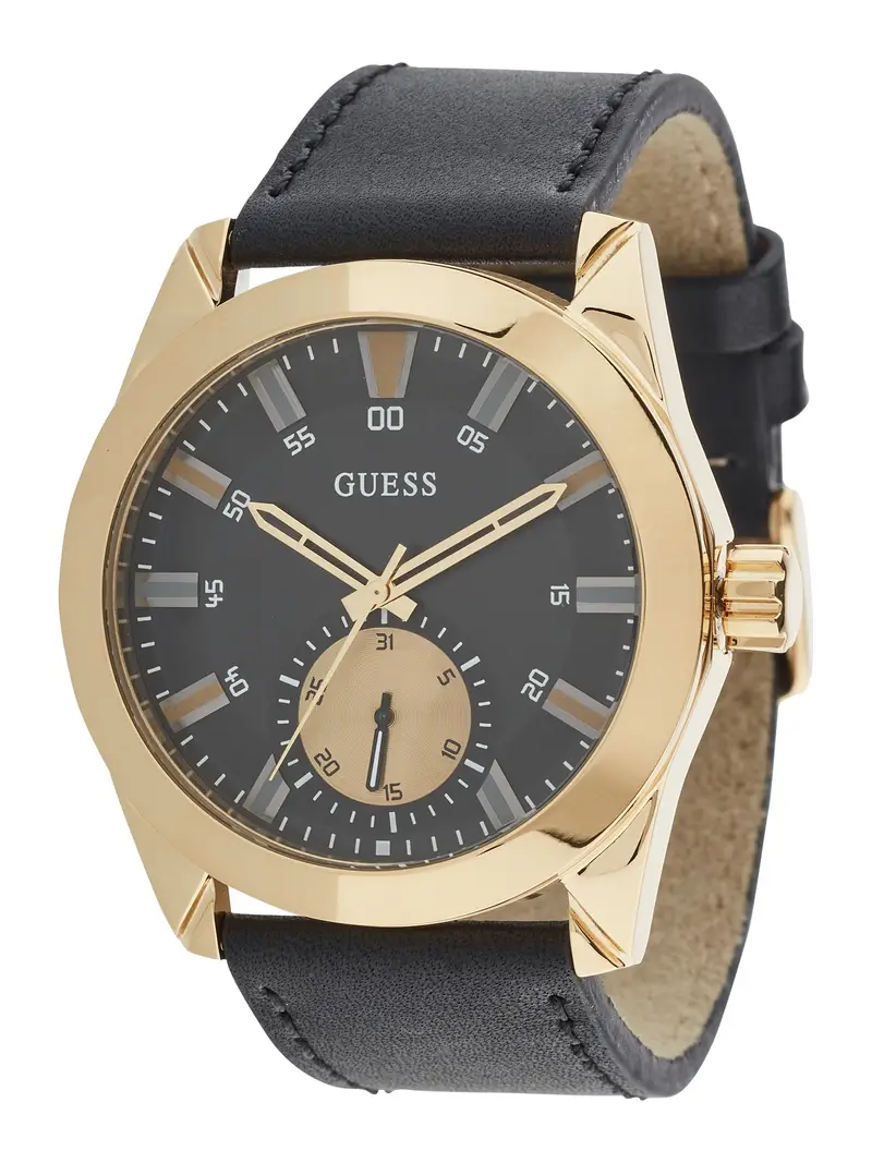 GUESS Orologio analogico  oro / nero
