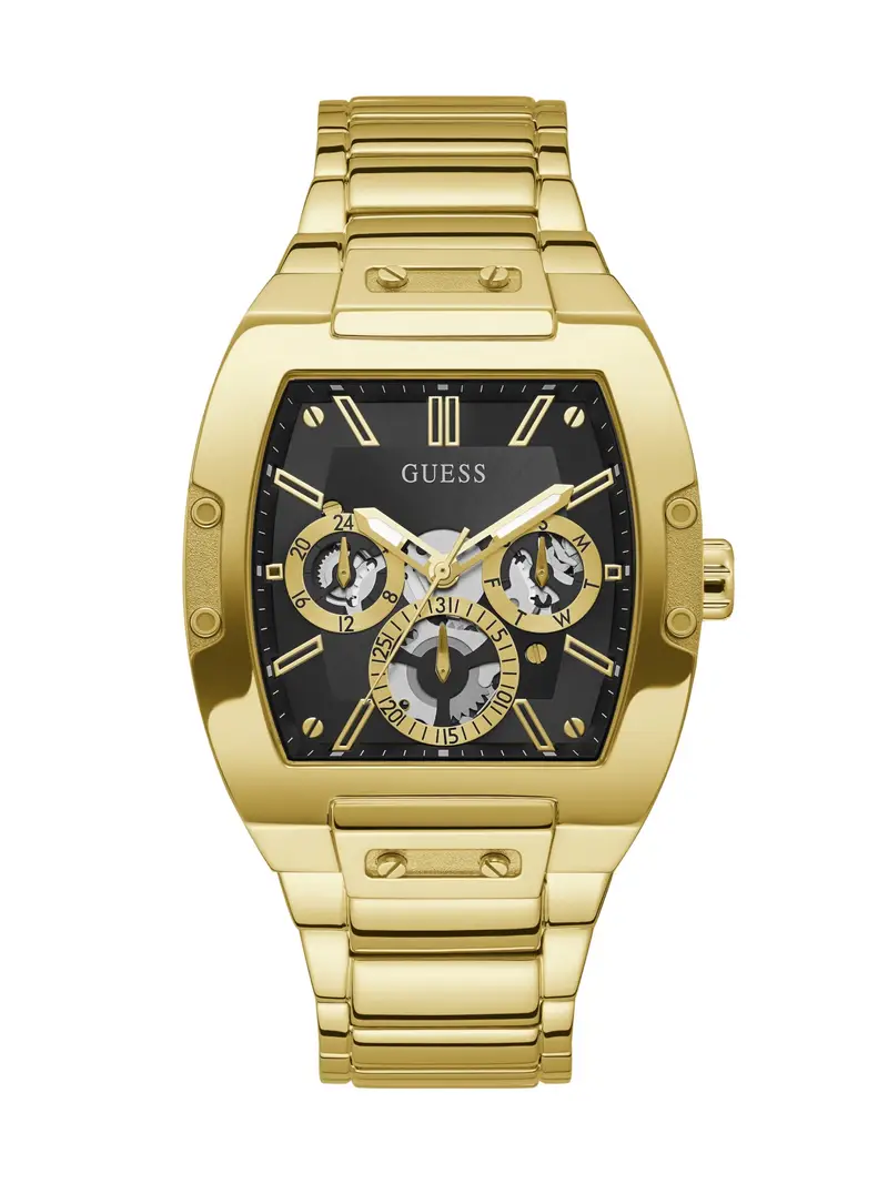 GUESS Orologio analogico oro / nero miniatura 2