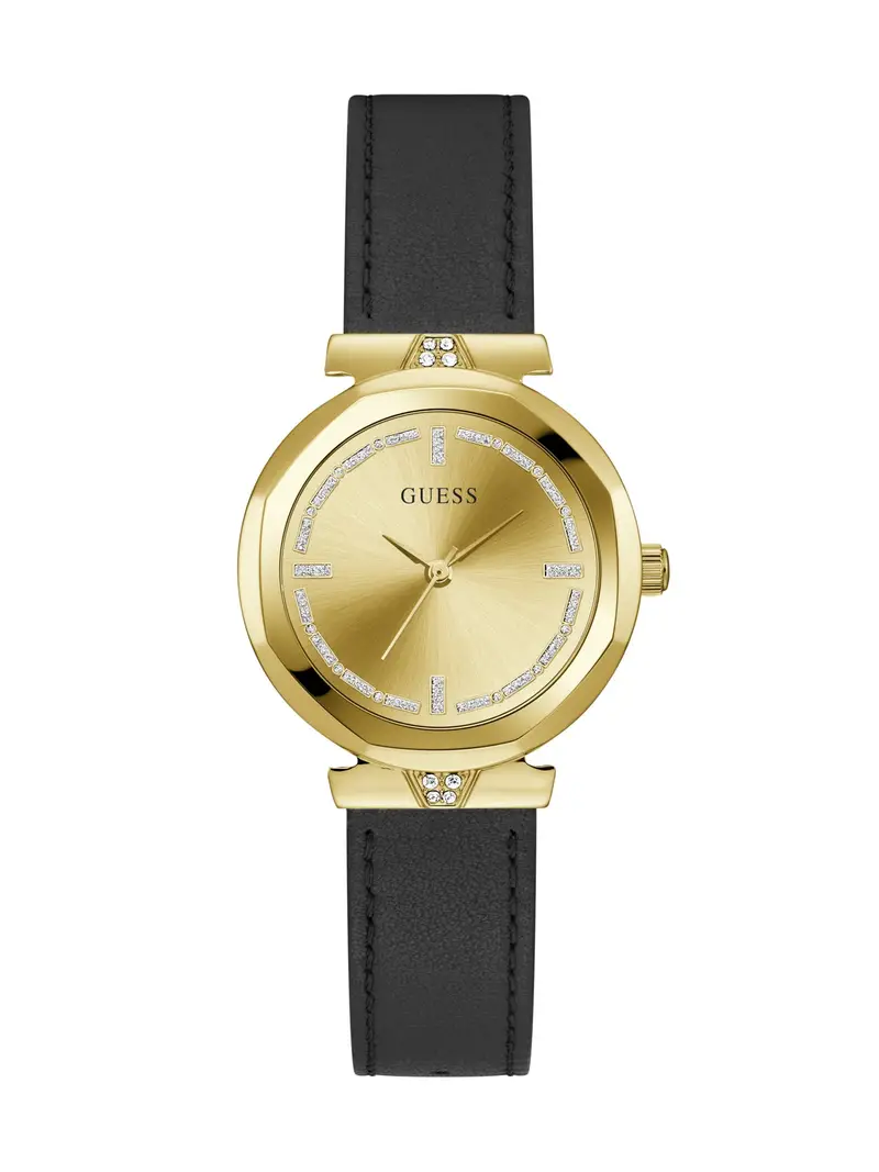 GUESS Orologio analogico  oro / nero / argento