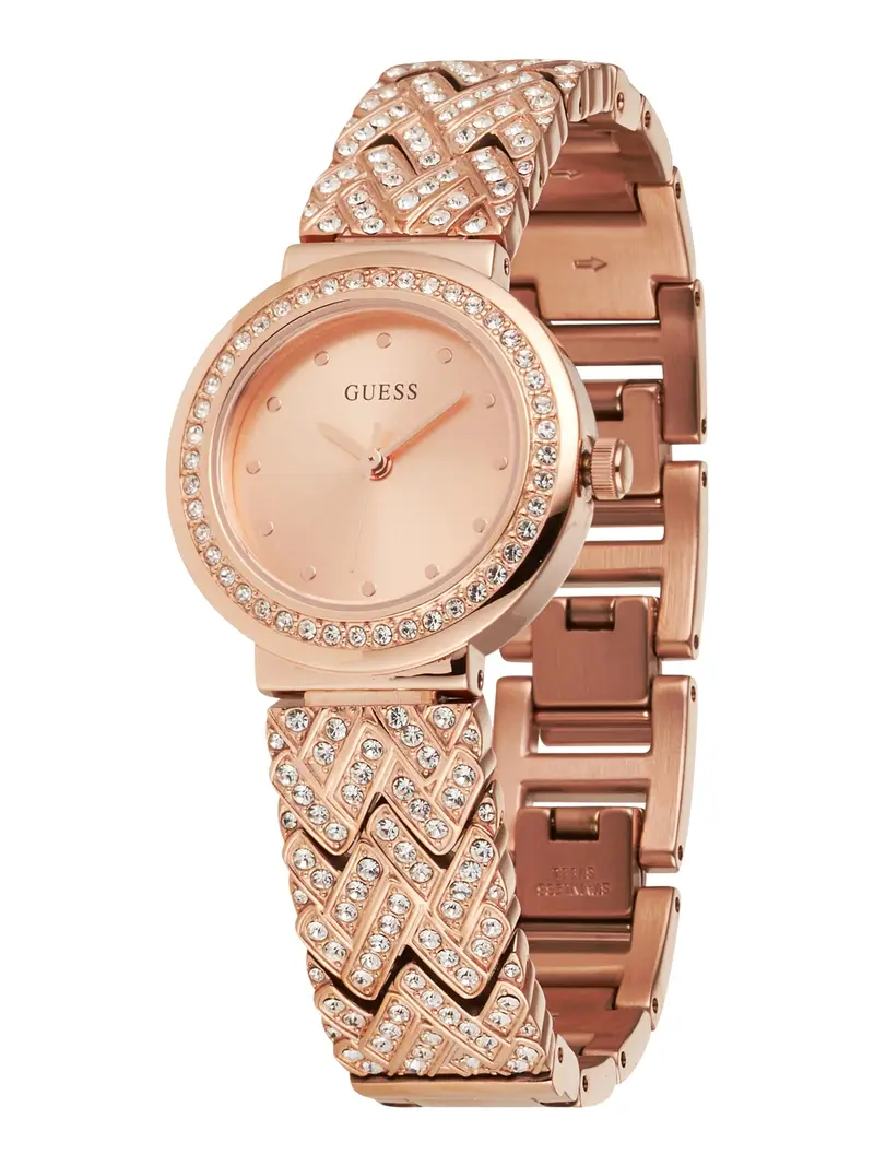 GUESS Orologio analogico oro rosé