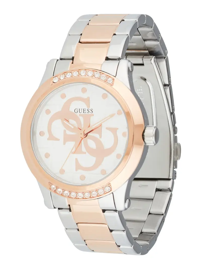 GUESS Orologio analogico  oro rosé / argento